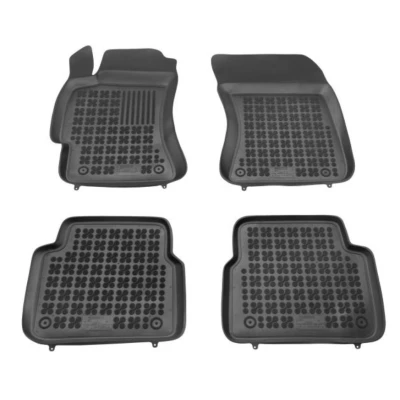 Afbeelding van REZAW PLAST 202701 Vloermatset Rubber voor en achter Zwart SUBARU: Forester IV