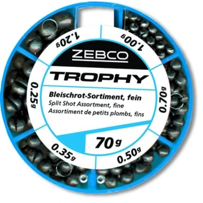 Image de Zebco Splitshot Assortment, small 70gr Plombs chevrotine