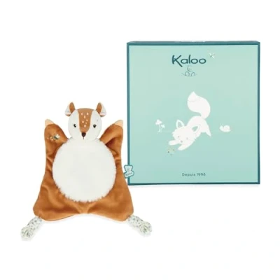 Afbeelding van Kaloo Fripons K205000 vierkant knuffeldier Nathan le Faon pluizig 24 cm vanaf de geboorte