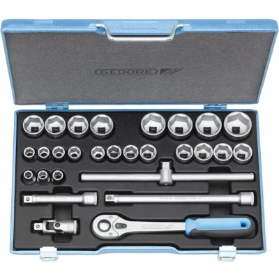 Afbeelding van Gedore 19 VMU 10 2682869 Dopsleutelset Metrisch 1/2 (12.5 mm) 28 delig