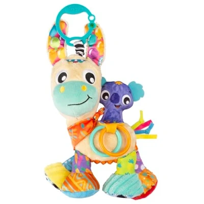 Afbeelding van Playgro Activity Friend Lupe Llama Hangspeeltje Baby Speelgoed Kinderwagenspeeltje Rammelaar Kinderwagenaccessoire Buggyaccessoire Educatief Knuffeldier