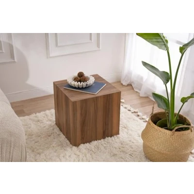 Afbeelding van Asir Zijtafel Okkernoot 45 x 50 cm