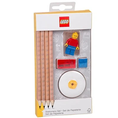 Afbeelding van LEGO Iconic Pennenset Met Minifig Zwart
