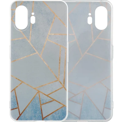 Afbeelding van iMoshion hoesje Geschikt voor Nothing Phone (2) Siliconen Design Meerkleurig / Blue Graphic