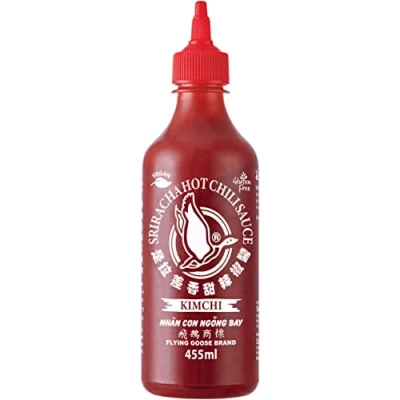 Afbeelding van Flying Goose Siracha Chillisaus Kimchi smaak 455 ml