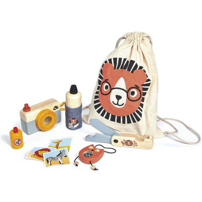 Afbeelding van Tender Leaf Toys Speelset Safari 48 Cm Textiel/hout Crème 6 delig
