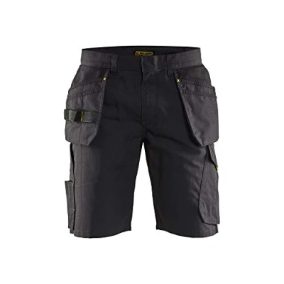 Afbeelding van Blaklader Service short met spijkerzakken 1494 1330 Zwart/High Vis Geel C50