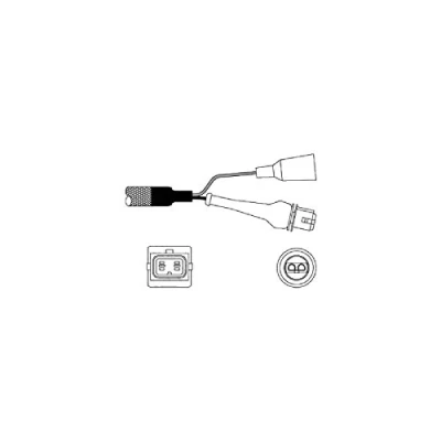 Afbeelding van DELPHI ES10957 12B1 Lambdasonde Vingersonde, Verwarmd VOLVO: V70 2, S60 I, 960 I Estate