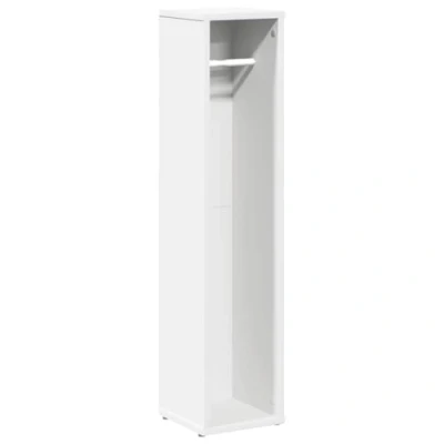 Afbeelding van Badkamerkast met rolhouder 20,5x20x90 cm wit