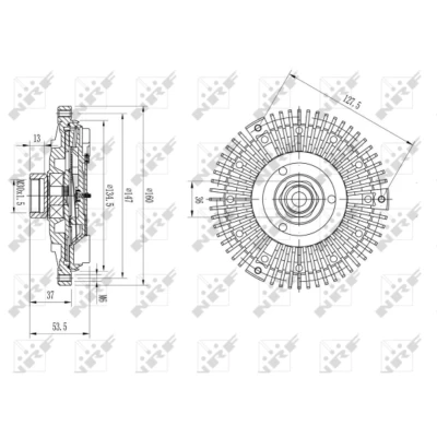 Afbeelding van Koppeling, radiateurventilator NRF 49673