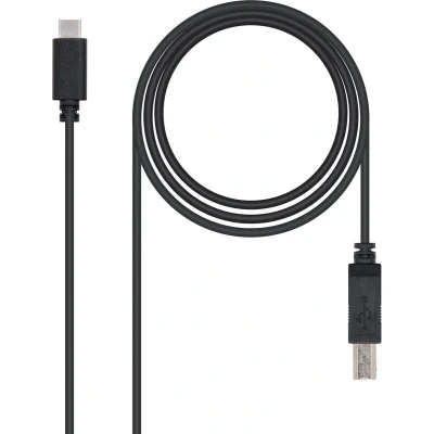 Afbeelding van Nanocable USB 2.0, 1m kabel C B Zwart