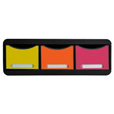 Afbeelding van Exacompta Bureauladeblok Toolbox Maxi Harlequin met 3 lades