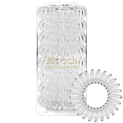 Afbeelding van Kitsch 8 stuks spiraalvormige haarelastiekjes Waterdicht Geen schade Plastic voor tienermeisjes Elegante meisjes Transparant