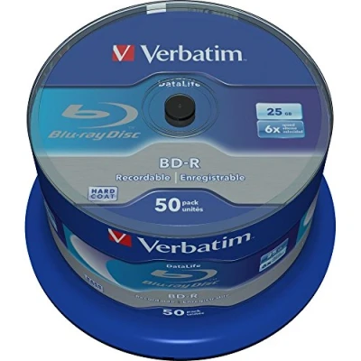 Afbeelding van Blu Ray BD R Verbatim Datalife 50 Units 25 GB 6x