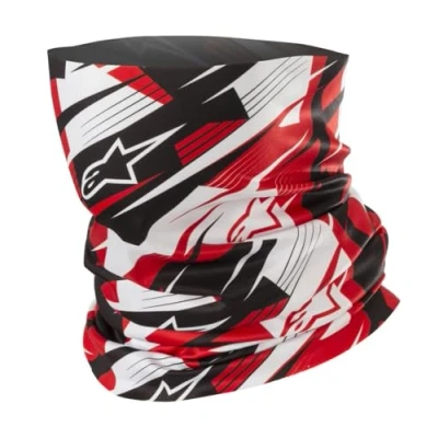 Afbeelding van Alpinestars Blurred halswarmer, zwart rood, Eén maat