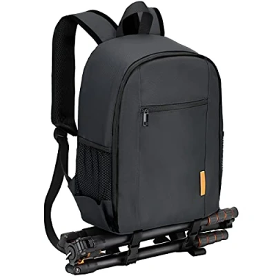 Afbeelding van TARION Camerarugzak, kleine spiegelreflex, fotorugzak, waterdicht, cameratas, licht en compact, met regenhoes, zwart