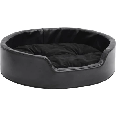 Afbeelding van Hondenmand 69X59X19 Cm Pluche En Kunstleer Zwart Grijs