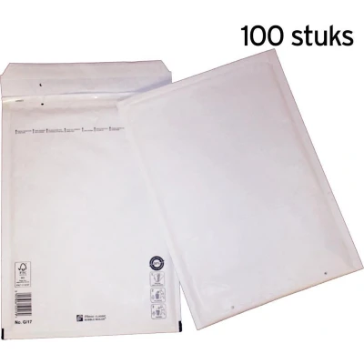 Afbeelding van 100 Luchtkussenenveloppen G/17 230x340mm wit Filmar Classic