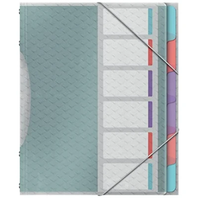 Afbeelding van Esselte Colour&#039;breeze Sorteermap, Pp, Ft A4, 6 Tabs, Assorti Voorordner