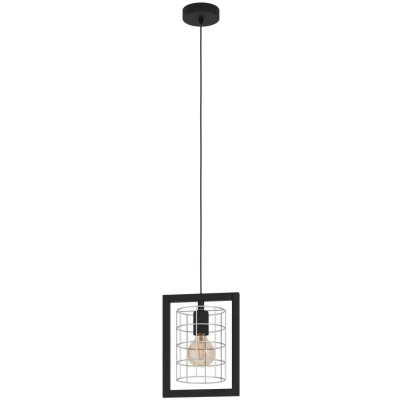 Afbeelding van EGLO Jubily Hanglamp 22 cm E27 Staal Industrieel Zwart