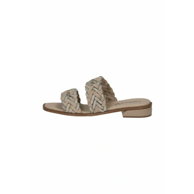 Afbeelding van Caprice Muiltjes, Dames, Maat: 37, Taupe suede Leer en textiel