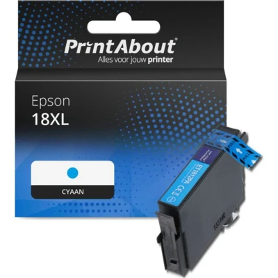 Afbeelding van Huismerk Epson 18XL (C13T18124012) Inktcartridge Cyaan Hoge capaciteit