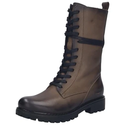 Afbeelding van Josef Seibel Melinda Veterlaarzen, Dames, Maat: 36, Cognac Leer