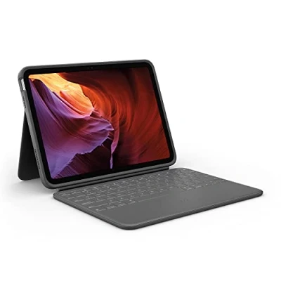 Image de Logitech Rugged Folio Coque Apple iPad 2022 Gris Qwerty