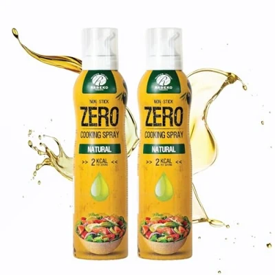 Image de Rabeko Zero Spray de cuisson faible en calories Naturel 800 portions, 2 kcal par pulvérisation pour rôtir, griller et cuire sans additifs, sucre gluten lactose x