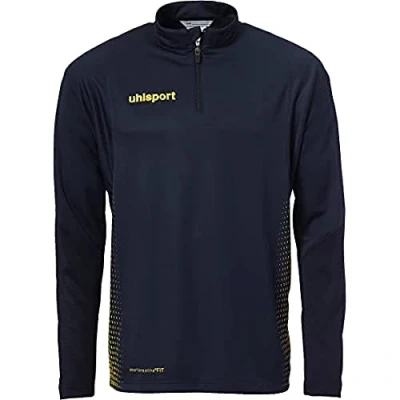 Afbeelding van Uhlsport Score 1/4 Zip Top Kind Marine Fluo Geel Maat 152
