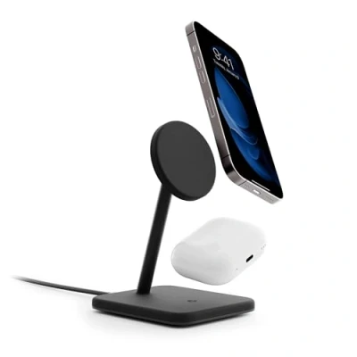 Afbeelding van Twelve South HiRise 2 Deluxe in 1 Charging Stand Black TS 24211
