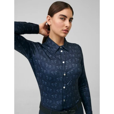 Image de PS of Sweden Blouse Estelle Running Horse Marin L