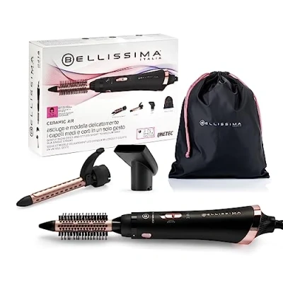 Afbeelding van Bellissima 11886 haarstyler Heteluchtborstel Warm Zwart, Roze 800 W 1,8 m
