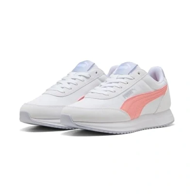 Afbeelding van PUMA R78 Lightwind Sneakers, uniseks, Warm wit en roze fruit bij koel weer