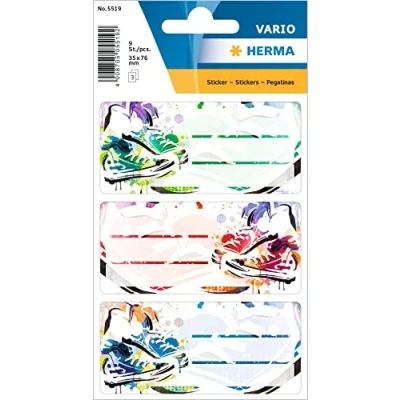 Afbeelding van HERMA 5519 Chucks Zelfklevende etiketten van mat papier, 76 x 35 mm, 9 stuks