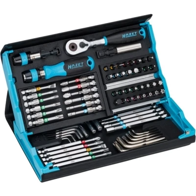 Afbeelding van Hazet 2200SC 31 Bitset 73 delig Plat, Kruiskop Phillips, Pozidriv, Inbus, Binnen Torx, Tamper Resistant Torx