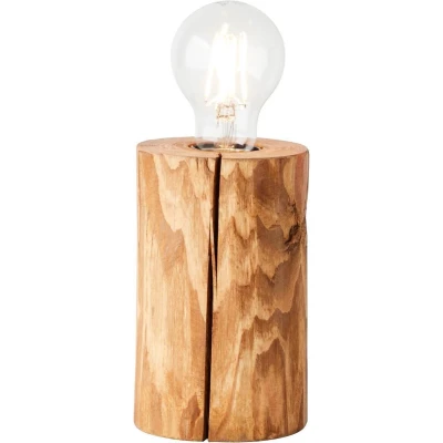 Afbeelding van BRILLIANT lamp, Trabo tafellamp 15cm gebeitst grenen, hout, 1x A60, E27, 25W, normale lampen (niet inbegrepen), A++