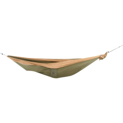 Afbeelding van Ticket to the Moon Unisex King Size hangmat, kakigroen/bruin (2021) (3,2 x 2 m)
