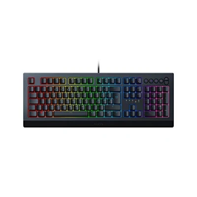 Afbeelding van Razer Cynosa V2 Membraan Gaming Toetsenbord (Toetsenbord met Soft Spring Loaded toetsen, Multimediatoetsen, Kabelbeheer, Programmeerbaar, RGB verlichting) Computerlay out, Zwart