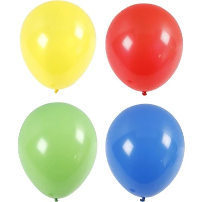 Afbeelding van Creotime Ballonnen Voor Helium Multicolor 4 Stuks