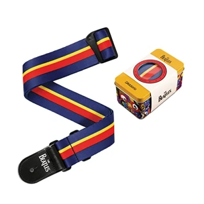 Afbeelding van D&#039;Addario 50BTYS00 The Beatles Yellow Submarine Guitar Strap Tin John Lennon gitaarband