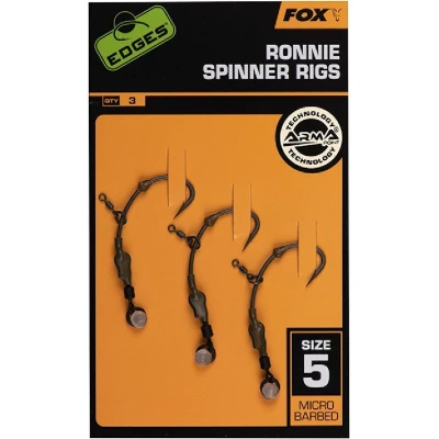Afbeelding van Fox Edges Ronnie Spinner Rigs Medium Curve Micro Barbed (3 pcs) Maat : Haak 5