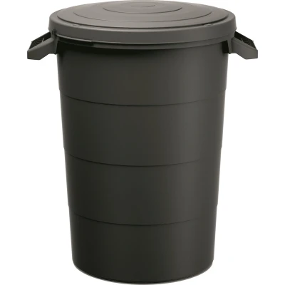 Afbeelding van Prosperplast Keden SMOOTH Afvalbak / Prullenbak 80L Zwart