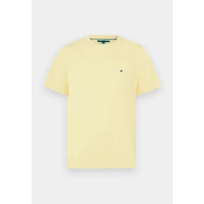 Afbeelding van Tommy Hilfiger Seasonal Solid TEE Tshirt basic, Heren, Maat: Small, Citronella