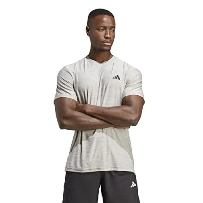 Afbeelding van adidas Performance Train Essentials Stretch Training T shirt Heren Grijs S