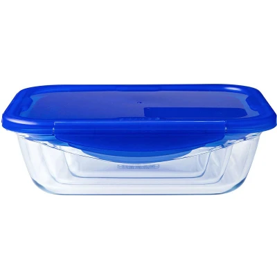 Afbeelding van Hermetische Lunchtrommel Pyrex Cook &amp; Go Blauw 1,7 L 24 x 18 cm Glas (5 Stuks)