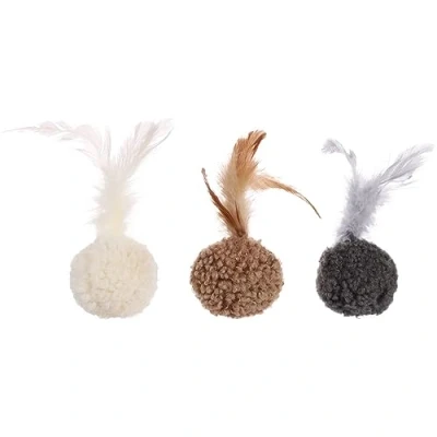Afbeelding van Flamingo Suava Speelgoed Katten Ps Bal 4,5x4,5x13cm Assortiment 1st 131556