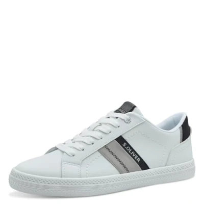 Afbeelding van s.Oliver Herren Sneaker flach zum Schnüren, weiß (WHITE), 42