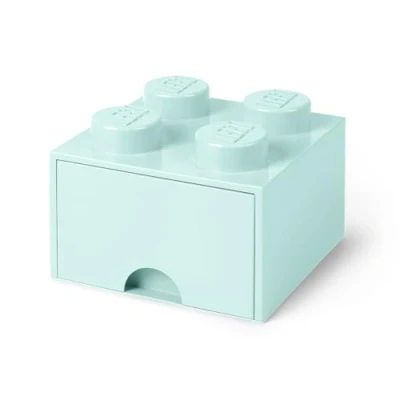 Afbeelding van LEGO® Opbergbox met Lade Azuurblauw 25 x 18 cm