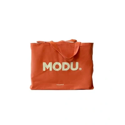 Afbeelding van Modu Opbergzak Blokken Speelgoed baby 1 jaar Burnt Orange